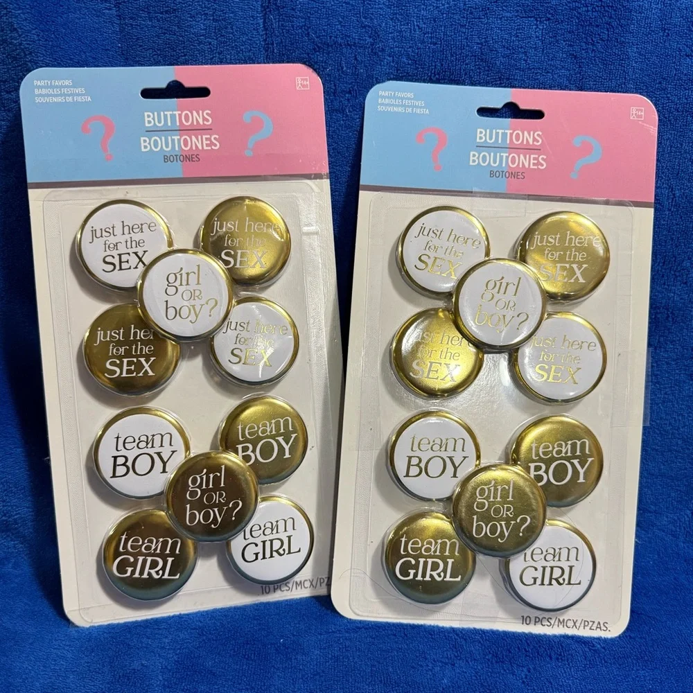 Baby Shower Party Favors Ten Per Package Set of 2 Packages - NWT